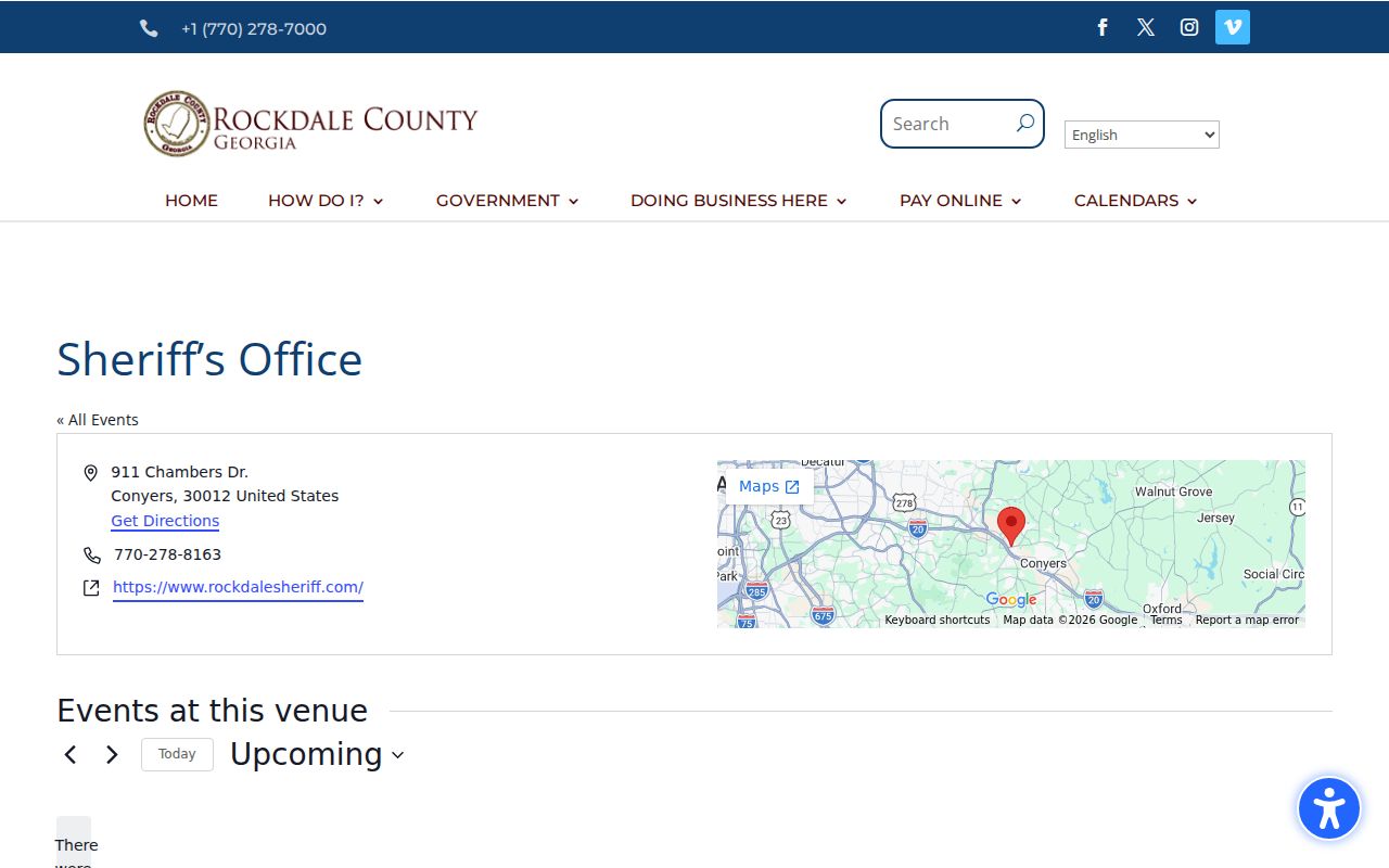 Rockdale County sheriff contact for arrest records
