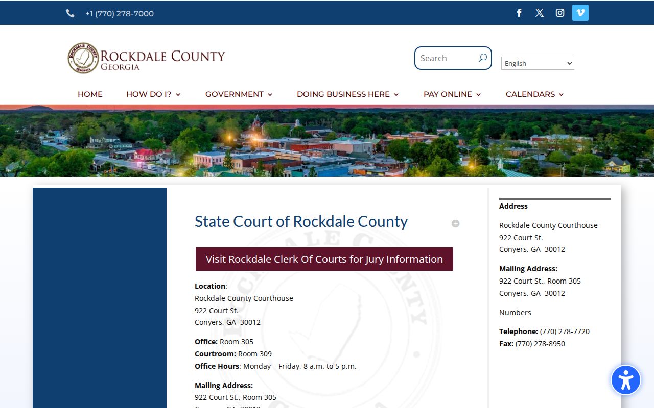 Rockdale County criminal court case State Court information