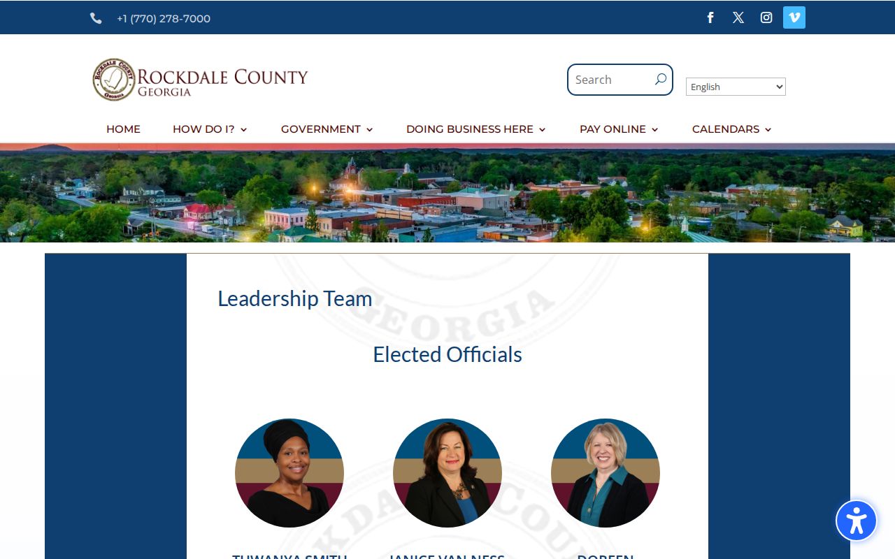 Rockdale County criminal history justice office leadership
