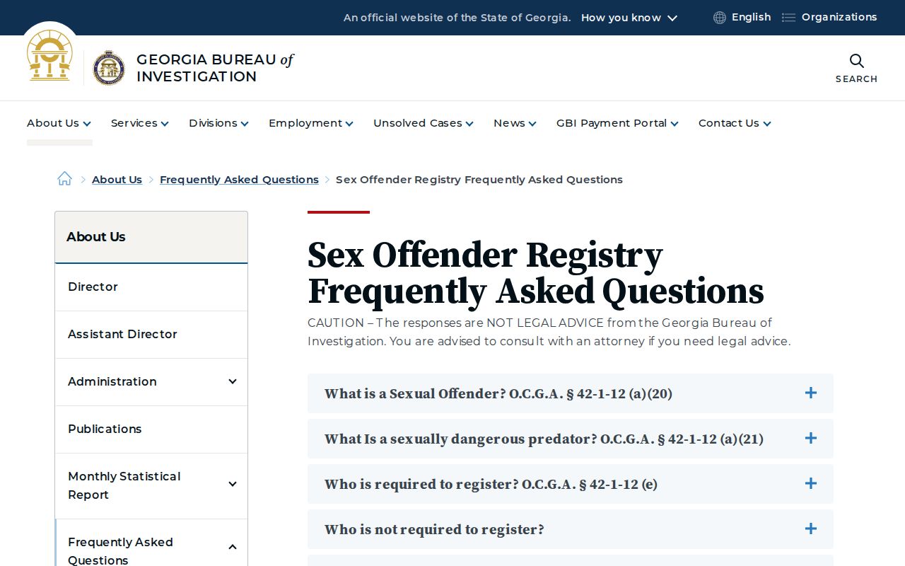 Rockdale County sex offender registry accuracy FAQ